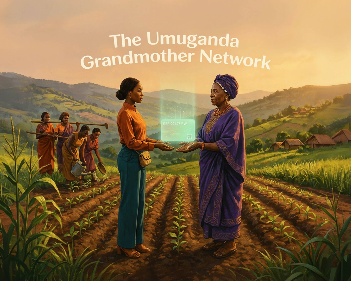 Campaign artwork for The Umuganda Grandmother Network, University Team 03